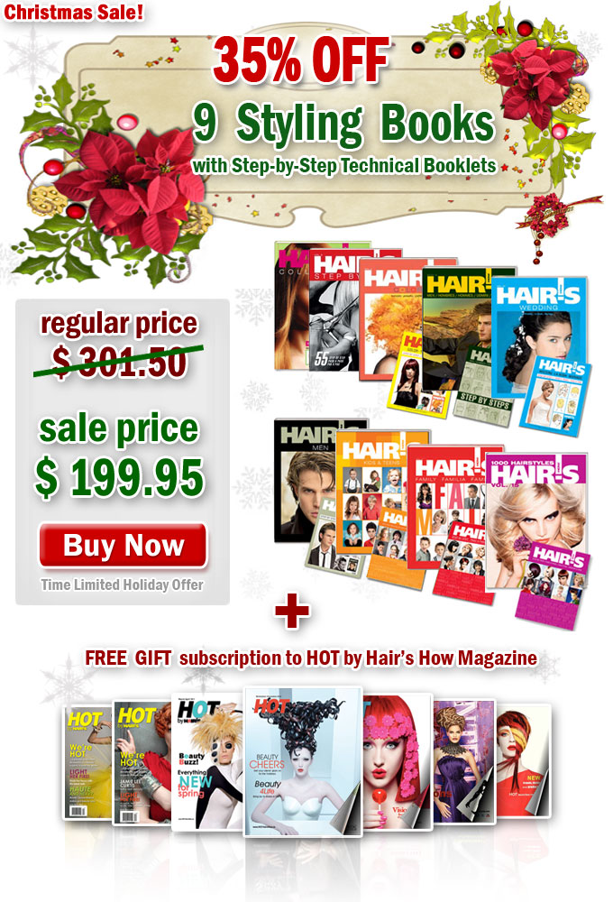 Super Combo - 9 Hairstyle Books - 35% OFF - Christmas Sale - Time Limited Holiday Offer