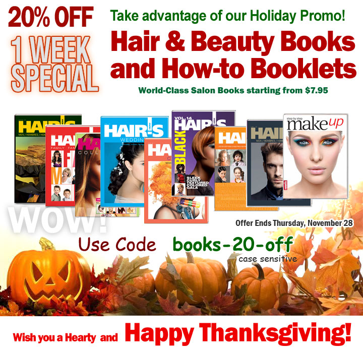 ALL Hairstyle Books - 20% OFF - Thanksgiving Sale