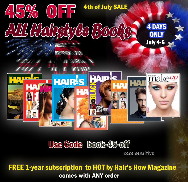 Celebrate 4th of July  - ALL Hairstyle Books - 45% OFF