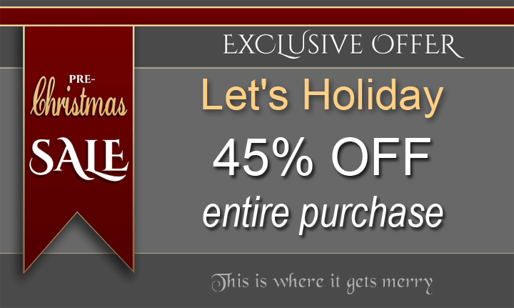 >Get Your Gifts On Time - 45% OFF - Entire Store