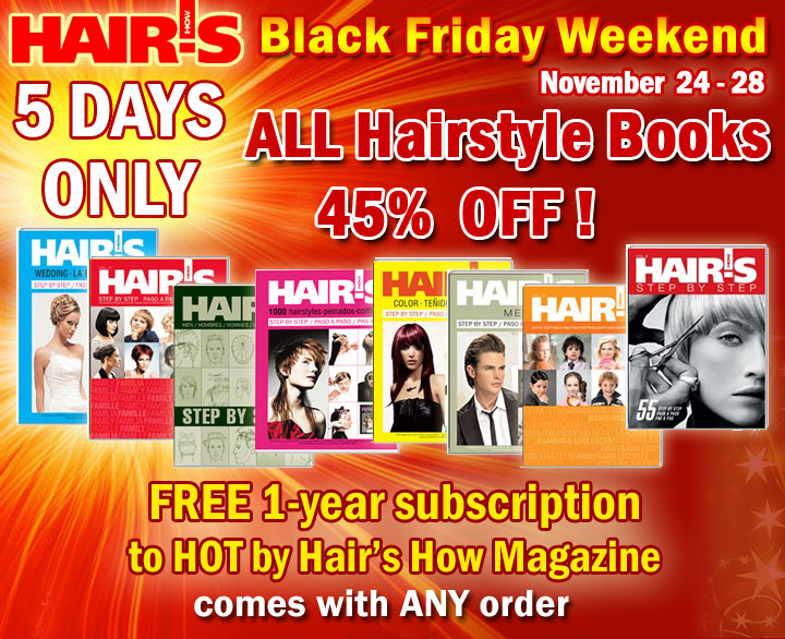 45% OFF - ALL Hairstyle Books - Black Friday through Cyber Monday