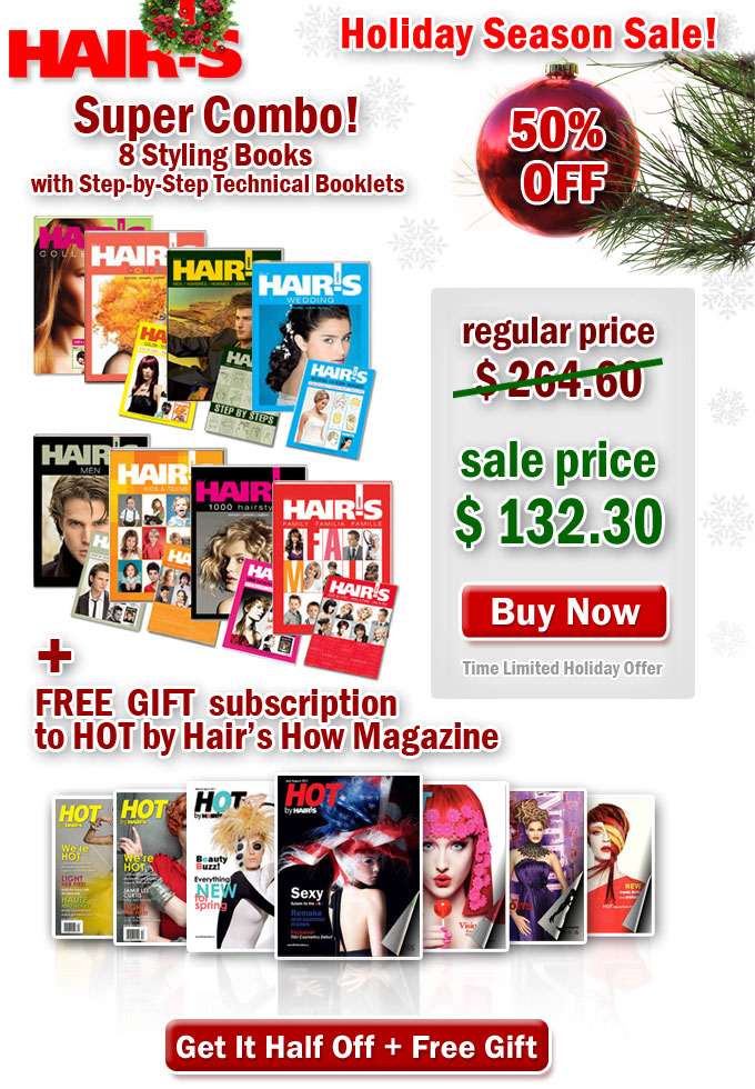 Super Combo - 8 Hairstyle Books - 50% OFF - Christmas Sale - Time Limited Holiday Offer