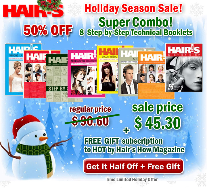 Super Combo - 8 Hairstyle Books - 50% OFF - Christmas Sale - Time Limited Holiday Offer